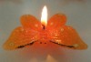 3 schöne Schmetterling Kerzen in Orange - Kerze NEU+OVP