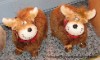 2x Niedlicher Deko Elch Rentier als knuffige Dekoration