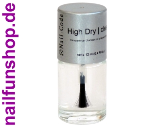 NailCode High-Dry Clear - Überlack hochglänzend - Top Coat - 12ml