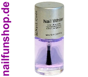 NailCode Nail-Whiter Klarer Nagellack mit UV-Schutz 12ml