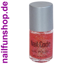 NAILCODE Nail Polish 12ml Nagellack Glitter Rose