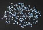 100+ Rund Strasssteine irisierend blau # 1003