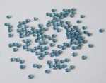 130 Stück Rund Strasssteine kristall blau Ø 0,5 - 1mm # 1013