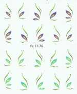 1 Bogen One Stroke Sticker BLE-170 (20 Stück) Nailsticker Nail-Tattoo Nailtattoo