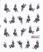 1 Bogen One Stroke Sticker BLE-541 (20 Stück) Nailsticker Nailtattoo Nail-Tattoo