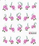 1 Bogen One Stroke Sticker BLE-045 (20 Stück) Nailsticker Nail-Tattoos