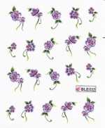 1 Bogen One Stroke Sticker BLE-032 (20 Stück) Nailsticker Nail-Tattoo