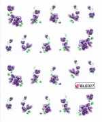 1 Bogen One Stroke Sticker BLE-027 (20 Stück) Nailsticker Nail-Tattoos
