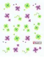 1 Bogen One Stroke Sticker BLE-072 (20 Stück) Nailsticker Nail-Tattoo Nailtattoo