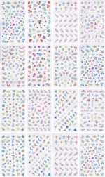 16 Packungen Nail Sticker #703 - über 500 Stück