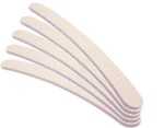 5x Nagelfeile weiss gebogen grob 80/120 Profi-Qualität (Bananenfeile)