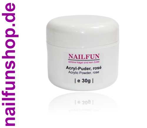 NAILFUN ACRYL-Pulver rose (rosé), mischbar, fein,  mit UV-Stabilisator 30g Dose 