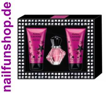 Avril Lavigne Black Star Geschenkset EDP 15ml + Body-Lotion 50ml + Duschgel 50ml
