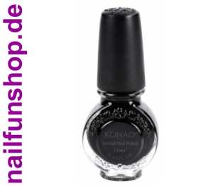 KONAD Stamping Lack Nagellack Schwarz Black 11ml