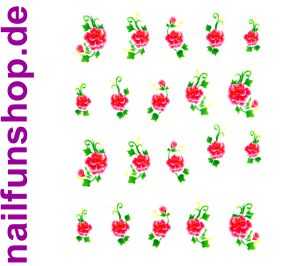 1 Bogen One Stroke Sticker BLE001 (20 Stück) Nailsticker Nailart Nail-Tattoo
