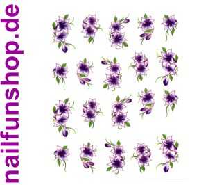 1 Bogen One Stroke Sticker BLE588 (20 Stück) Nailsticker Nailart Nail-Tattoo