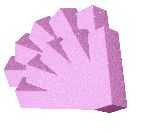10 Stück Buffer / Profi-Schleifblock Körnung 100/100 Pink