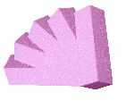 5 Stück Buffer / Profi-Schleifblock Körnung 100/100 Pink