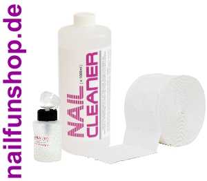 1 Liter Nail Cleaner = 1000ml + 500 Zelletten + 1x Pumpflasche 200ml
