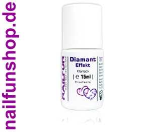 NAILFUN Diamant Effekt Klarlack mit Wet-Look Effekt 15ml in der Pinselflasche