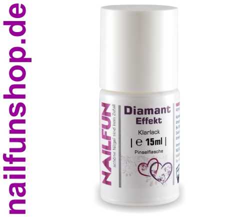 NAILFUN Diamant Effekt Klarlack - Diamond Coat - Wet-Look - Überlack - Schutzlack - Nagellack
