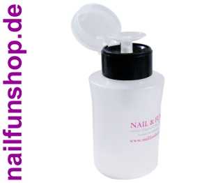 Dispenser / Pumpflasche schwarz-transparent ca. 200ml Fassungsvermögen (leer)