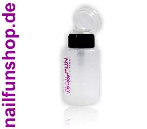 Dispenser / Pumpflasche schwarz-transparent ca. 170ml Fassungsvermögen (leer)