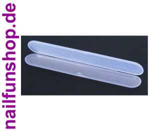 Aufbewahrungsbox Klappbox (leer) für 1 Nagelfeile (180mm) transparent