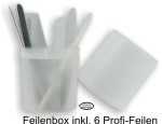 NAILFUN Feilenbox - Profi Aufbewahrungsbox + 6 Feilen