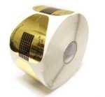 500 selbstklebende Gel Modellier Schablonen Gold extrabreit