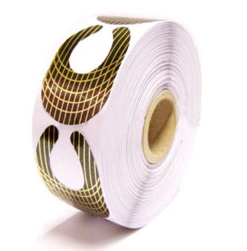 NAILFUN 500 Goldschablonen Hufeisen-Form Gr. L