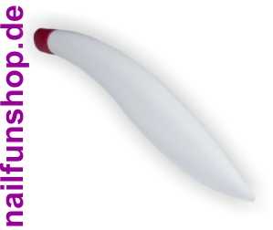 Liane Hufstäbchen weiss mit Gummihuf bordeaux Manikürestäbchen