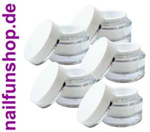 5x 30ml Designer Leerdose Geldose Cremedose "K/new edition"