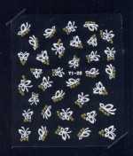 1 Bogen 3D Design Nail Sticker # 411 Nagelsticker