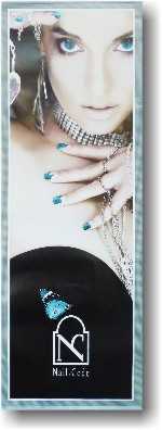 NailCode Mega Poster FEMININ TUERKIS 120 x 42 cm