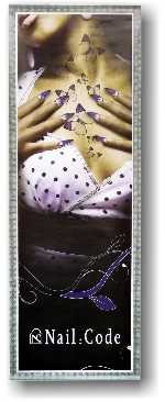 NailCode Mega Poster FEMININ LILA 120 x 42 cm