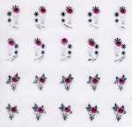 1 Bogen Nail Jewels Strassstein-Sticker # 009