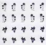 1 Bogen Nail Jewels Strassstein-Sticker # 033
