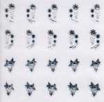 1 Bogen Nail Jewels Strassstein-Sticker # 021