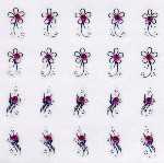 1 Bogen Nail Jewels Strassstein-Sticker # 002