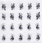 1 Bogen Nail Jewels Strassstein-Sticker # 027