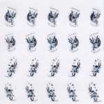 1 Bogen Nail Jewels Strassstein-Sticker # 020