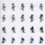 1 Bogen Nail Jewels Strassstein-Sticker # 035