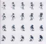 1 Bogen Nail Jewels Strassstein-Sticker # 023