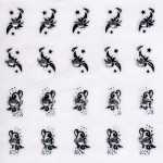 1 Bogen Nail Jewels Strassstein-Sticker # 029