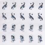 1 Bogen Nail Jewels Strassstein-Sticker # 017