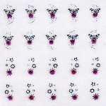 1 Bogen Nail Jewels Strassstein-Sticker # 006
