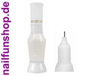 Nailart Pen & Brush Two-Way Fineliner - White Weiss - Inhalt 10ml