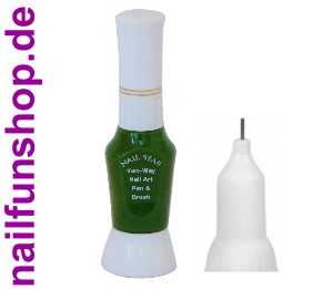 Nailart Pen & Brush Two-Way Fineliner - Green Grün - Inhalt 10ml