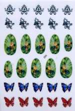 1 Bogen Design Nail Sticker - selbstklebend - # 505